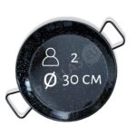 Paellapfanne 30 cm Induktion Emaille